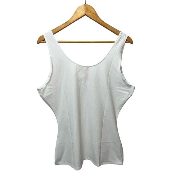 Spanx Women's White Shapewear Tank Top Size 3X Body Contour Stretch Comfy NWT - Picture 2 of 7